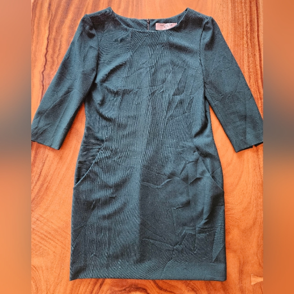 MM Lafleur New York Size 6 Womens Green Dress